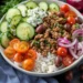 Greek Ground Turkey Rice Bowls